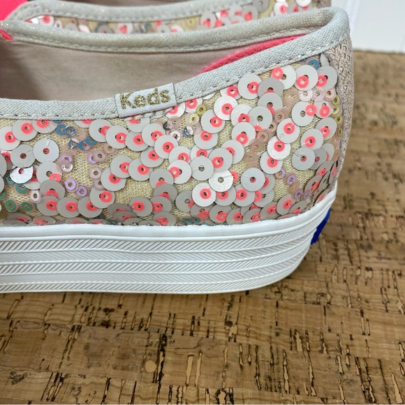Keds Triple Decker Sequin Slip-On Shoes - Picture 6 of 12